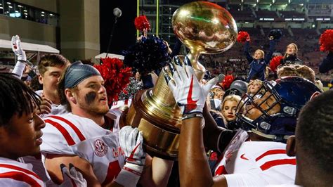 Ranking college football's 10 best rivalry trophies, from the Iron .